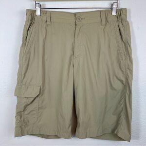 Columbia Men’s 34 Omni-shade Sun Protection‎ Shorts pockets Lightweight Khaki
